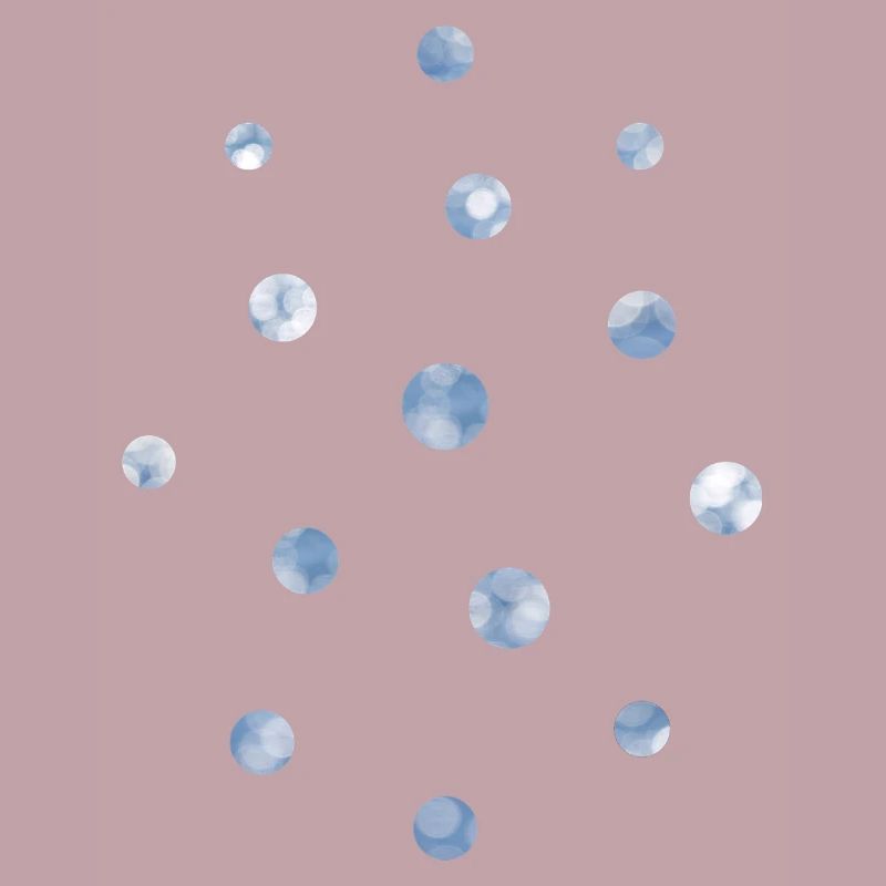 Blue Bokeh Light Points Pattern