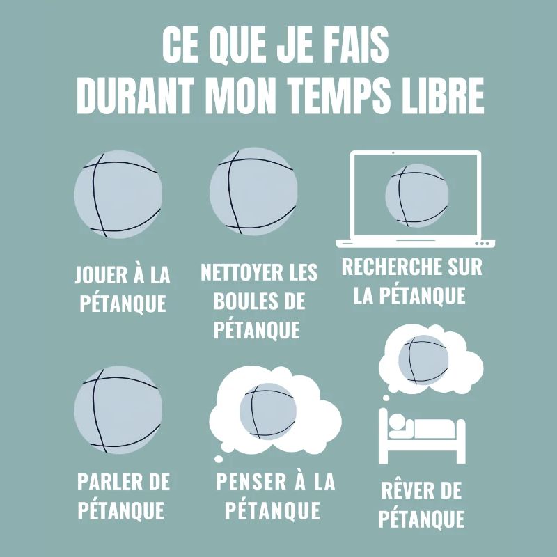 Ce Que Je Fais Durant Mon Temps Libre - pétanque