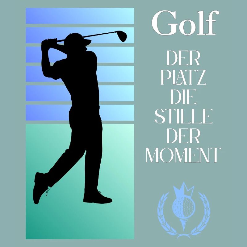 Silhouette de golf Le silence dans l’instant