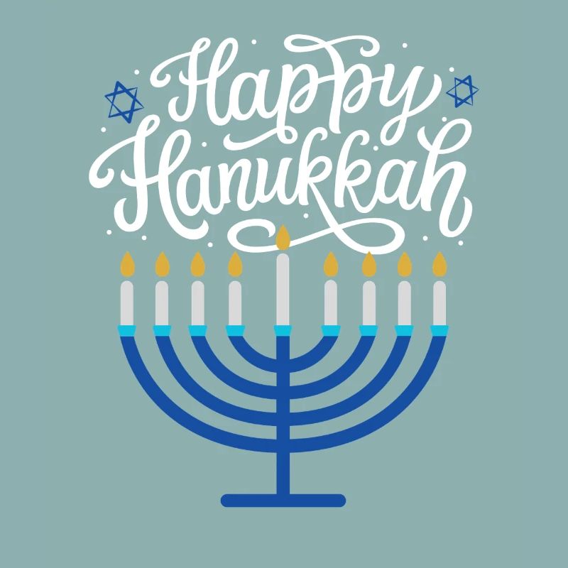 Joyeux Menorah de Hanoucca