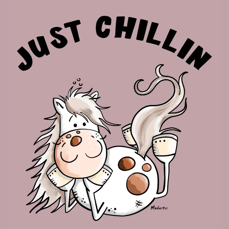 Chillendes Pferd - Comic - Pferde - Geschenk