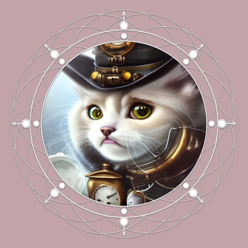 Chaton steampunk mignon