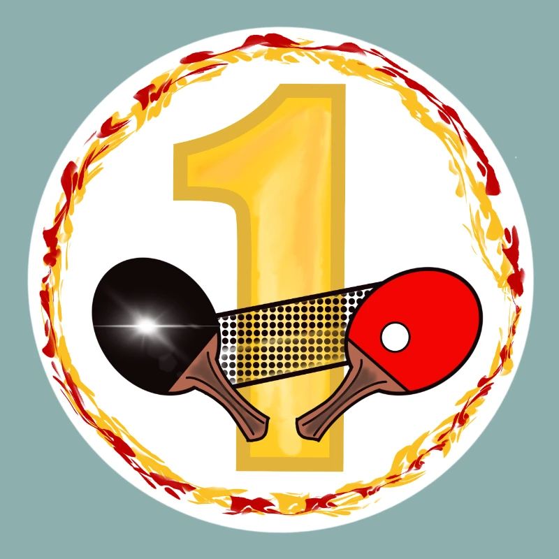 Conception d’anniversaire de tennis de table