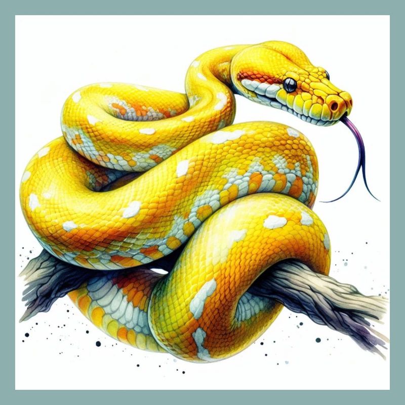 Python jaune