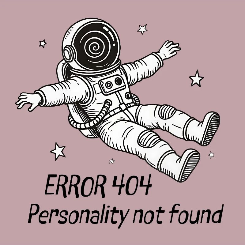 Astronaute Error 404: Personality not found