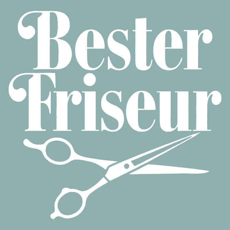 Bester Friseur mit Scheren-Logo