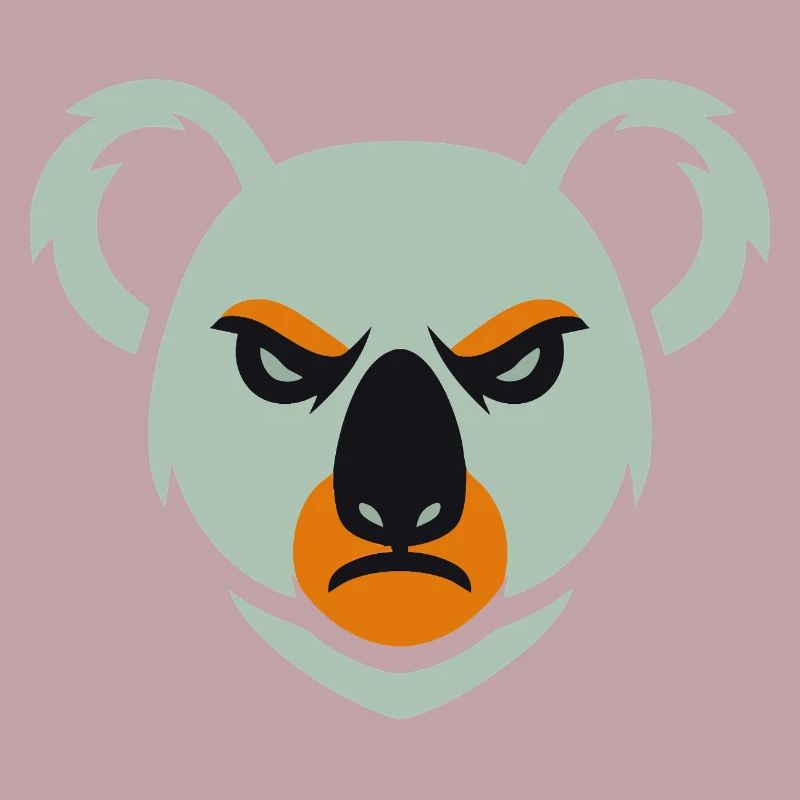 Wütender Koala Blick