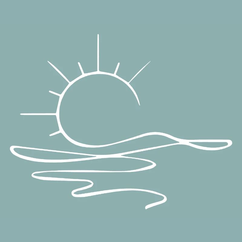 Esquisse du coucher de soleil (blanc)