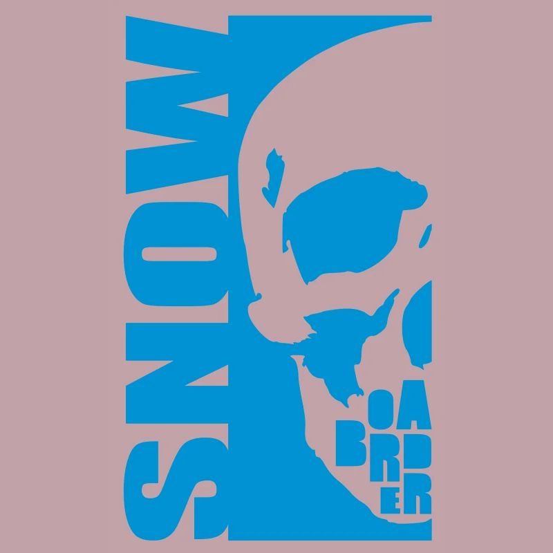 snow boarder skull
