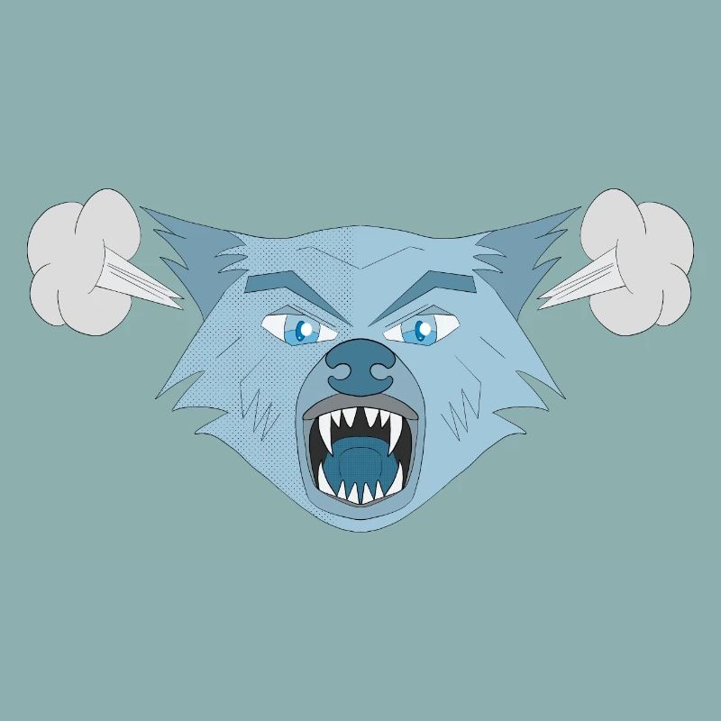 Wütender Wolf