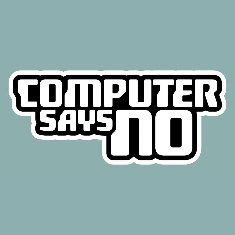 L’ordinateur dit pas de technique drôle de nerd programmeur