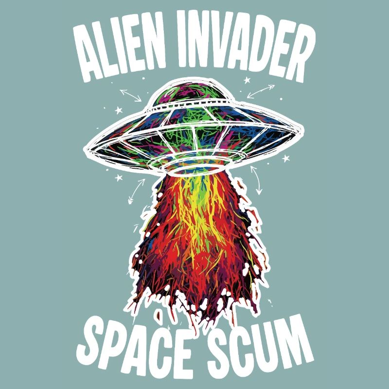 OVNI Alien Invader Space Scum Scribble