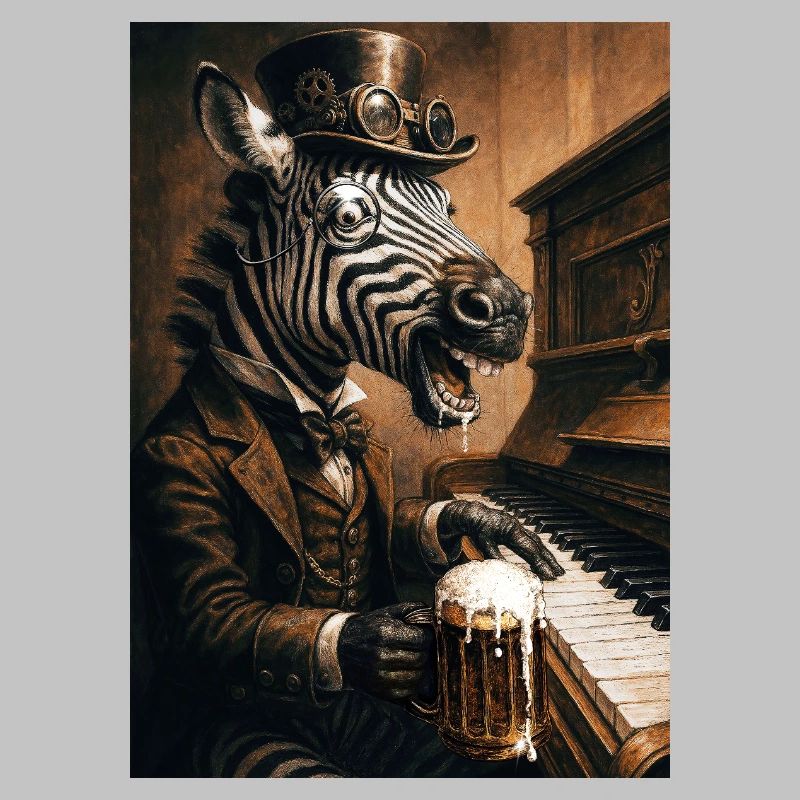 Zebra Pianist