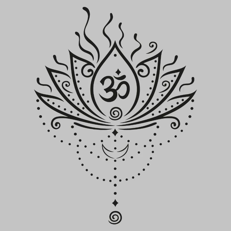 Fleur de lotus, version noire