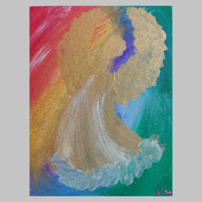 Regenbogenengel - Engel des Einklangs - Engelbild