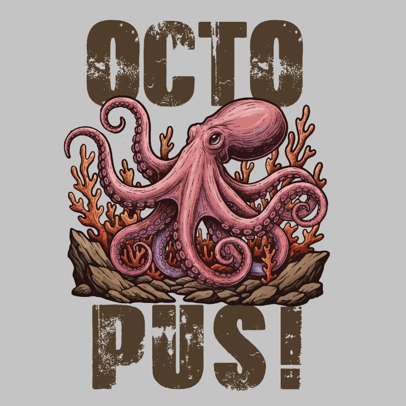 Poulpe Octopus Géant Vintage