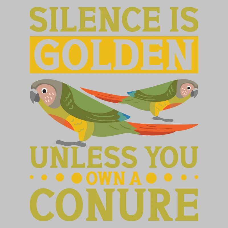 Le silence est un perroquet perruche doré