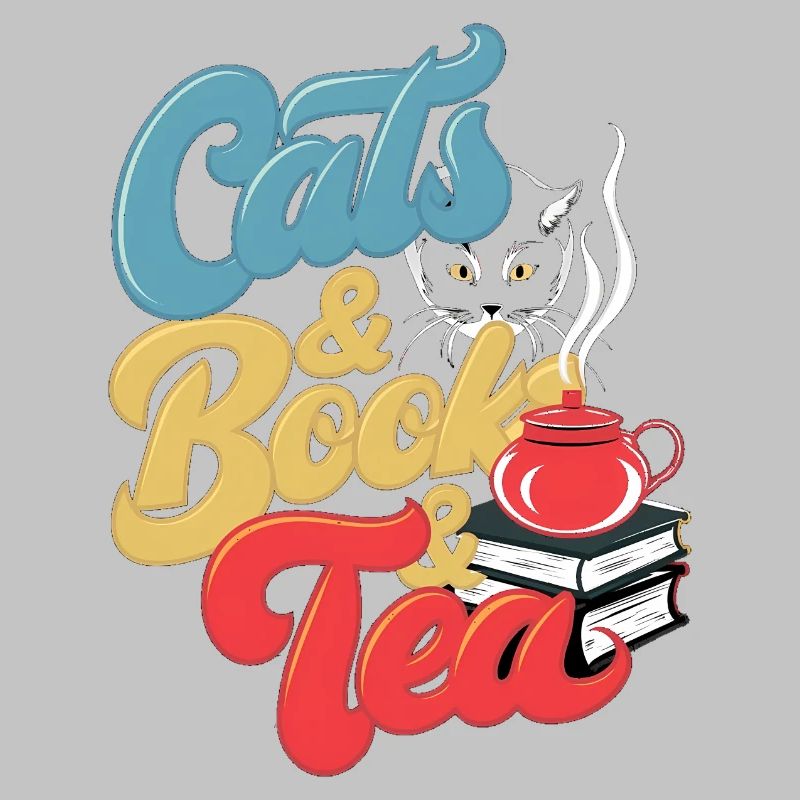 Cats and Tea Print