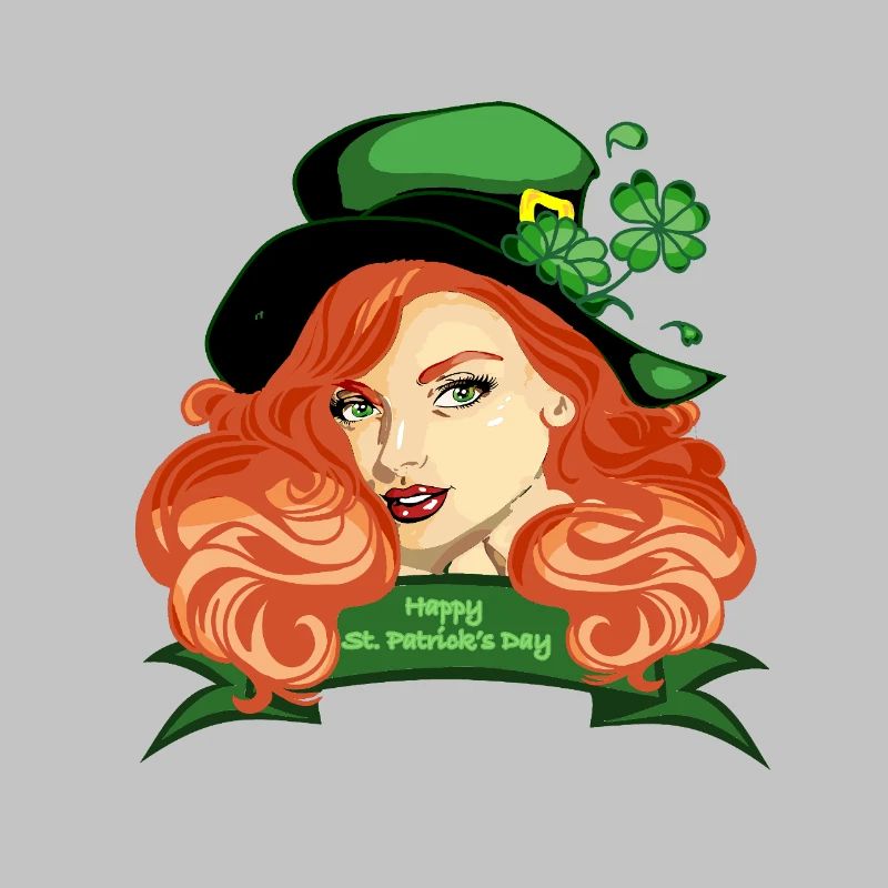 St. Patricks Pinup-Kleeblatthut