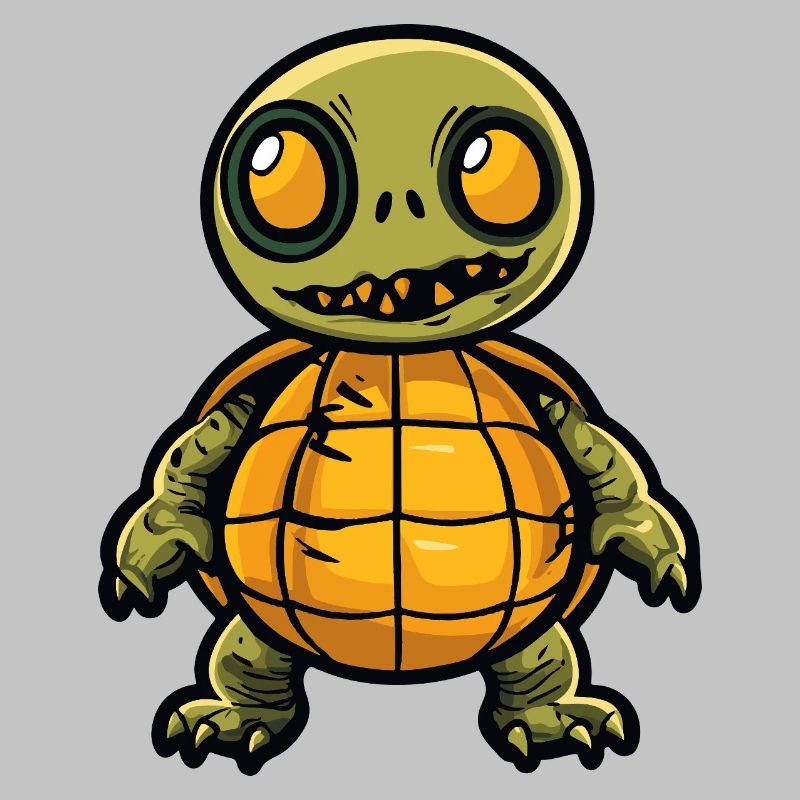Turtle Halloween Comic Funny