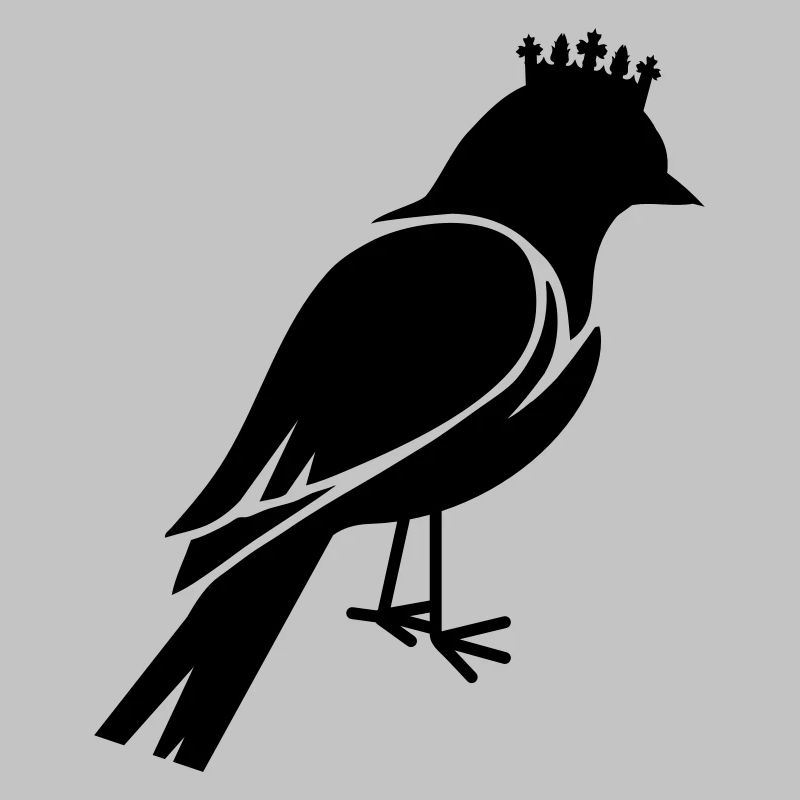 Vogel mit Krone