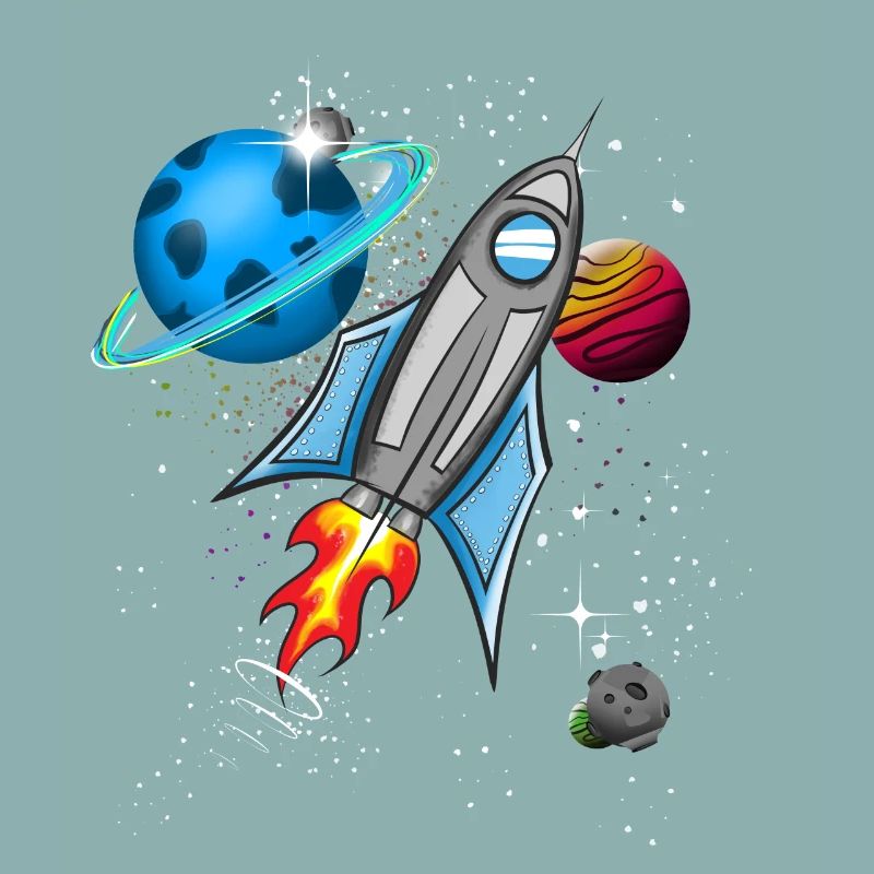 Rocket in space