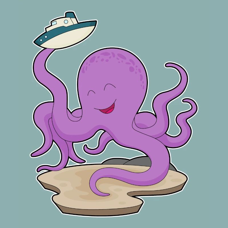 Bateau jouet Octopus