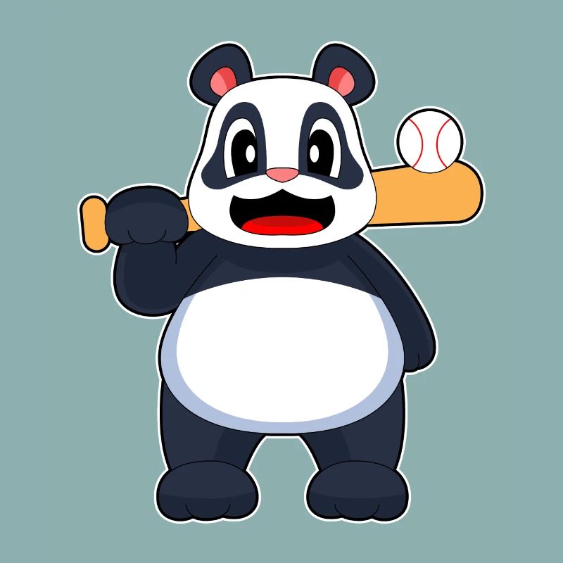 Panda Baseball Batte de baseball