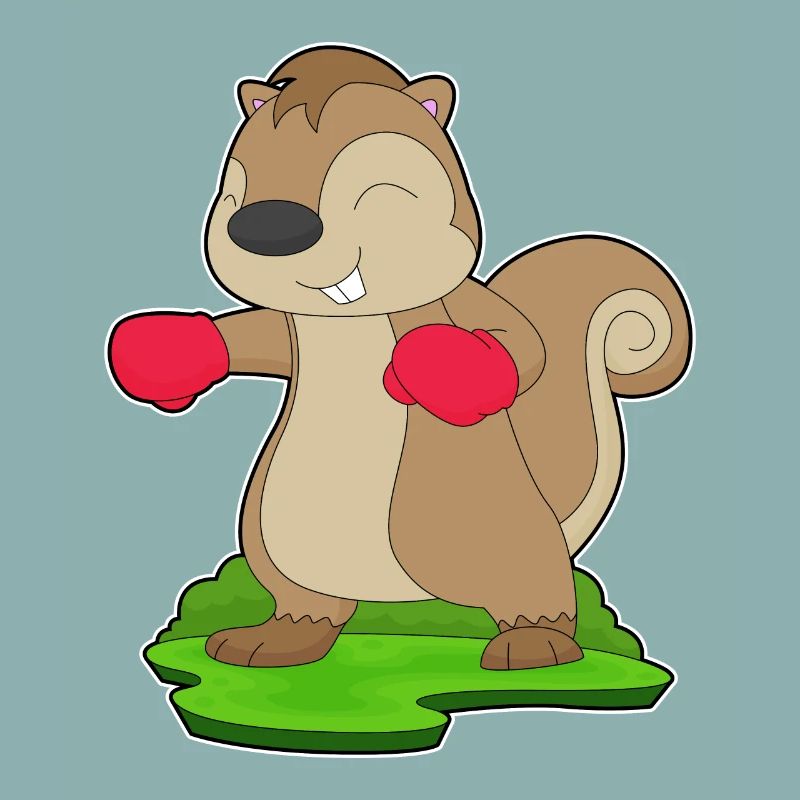 Squirrel Boxer Gants de boxe Boxe