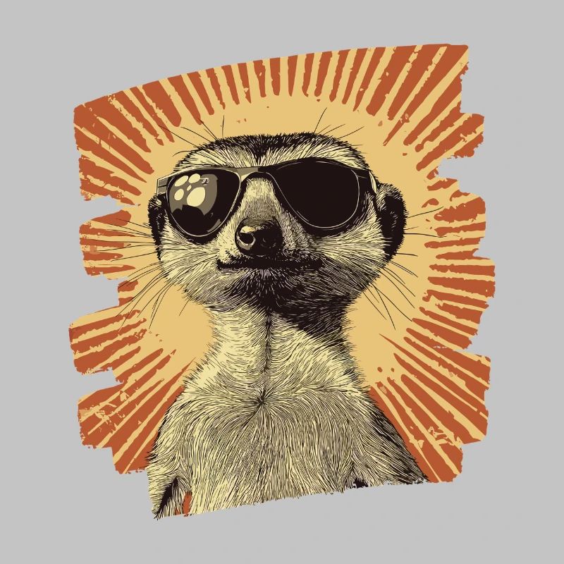 Erdmännchen Retro