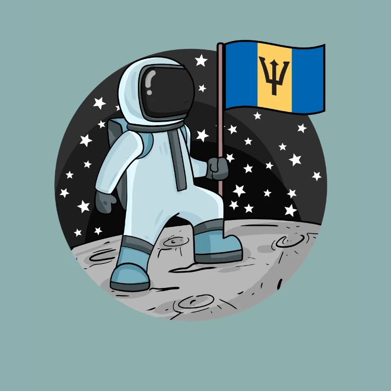Drapeau astronaute Barbade
