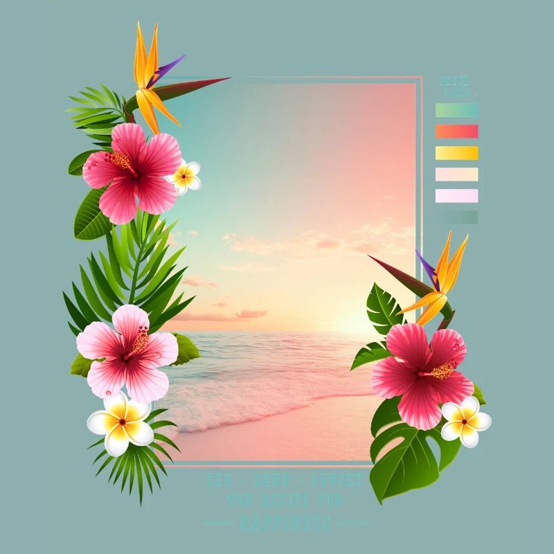 Mer - Sable - Coucher de soleil