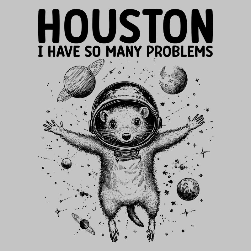 Houston I Have So Many Problems Opossum Universe