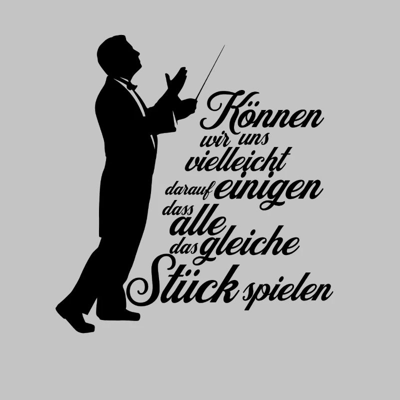 Dirigent Chorleiter - Aufs gleiche Stück einigen