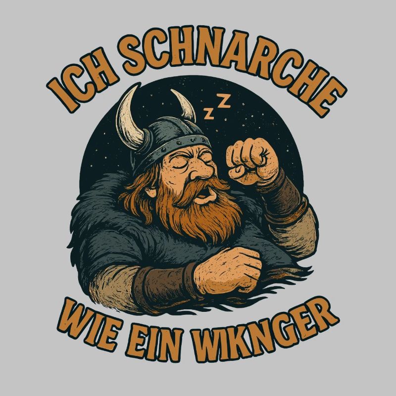 Ich schnarche wie ein Wikinger
