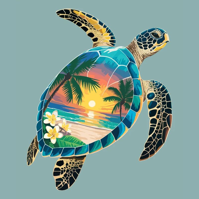 Turtle Waves Surf Turtle Surfer Turtles