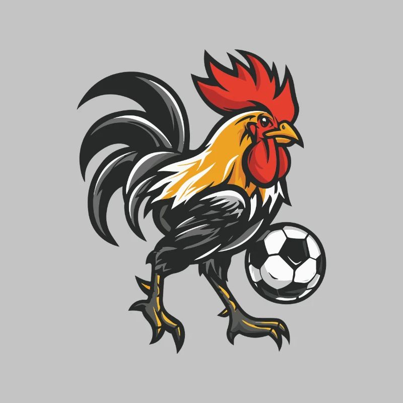 Kickerhahn Maskottchen
