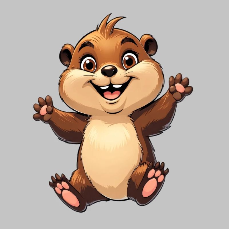Fröhliches Eichhörnchen Design