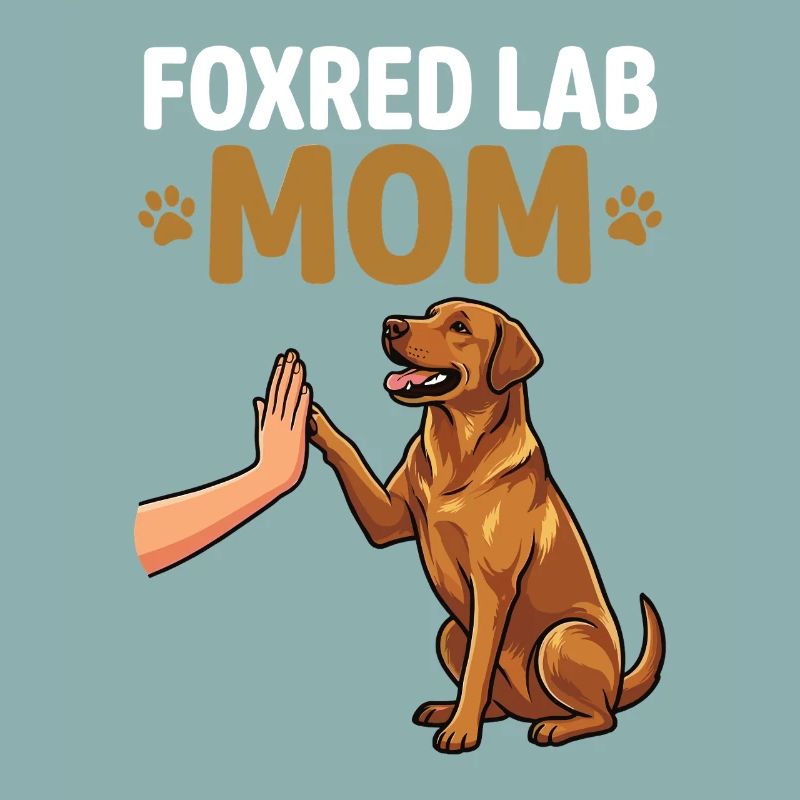 Fox Red Lab Mom – High Five Hundemama Design