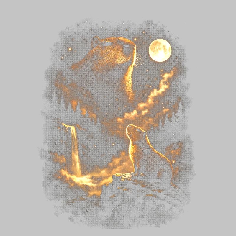 Moonlight beaver in cloud forest