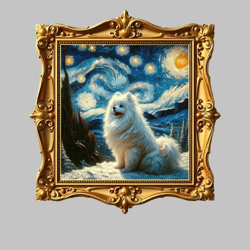 Spitz Zwergspitz Starry Night