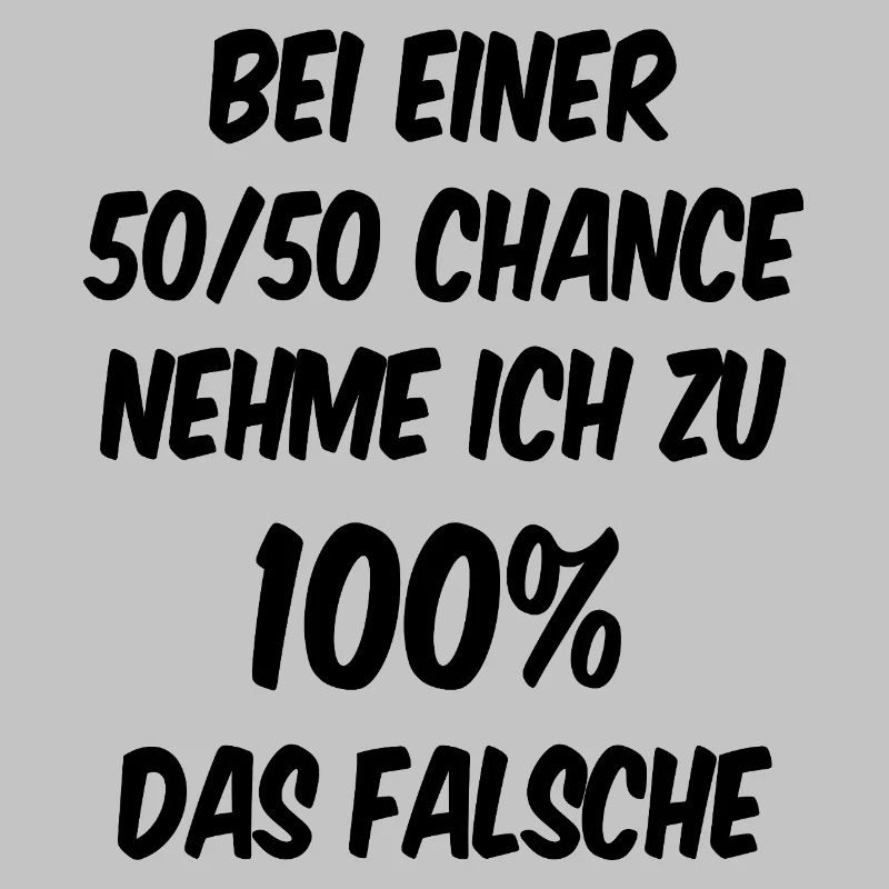 At 50/50 I'm 100% wrong