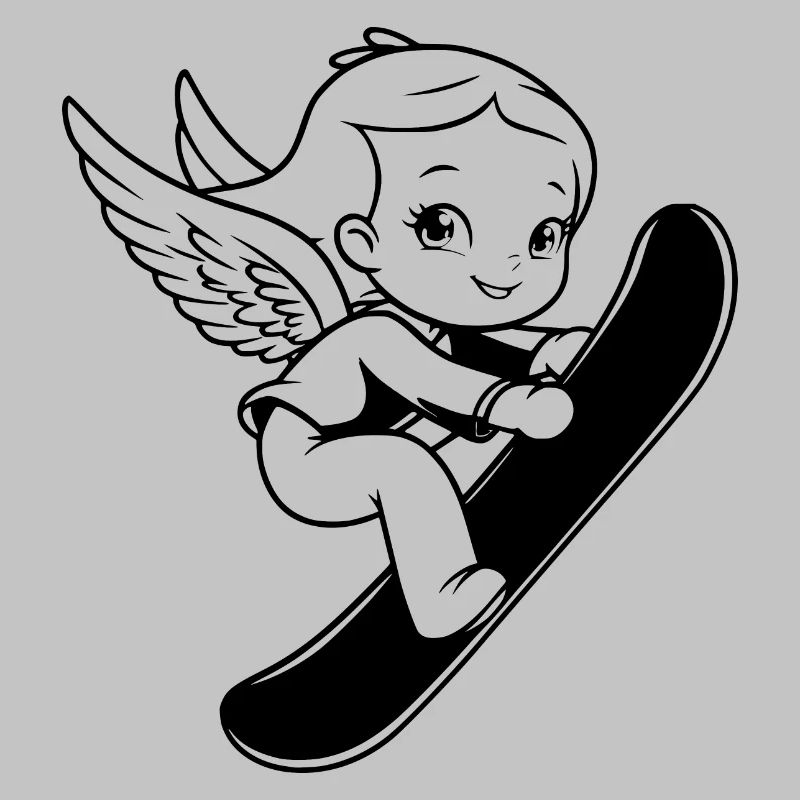 Ange du snowboard