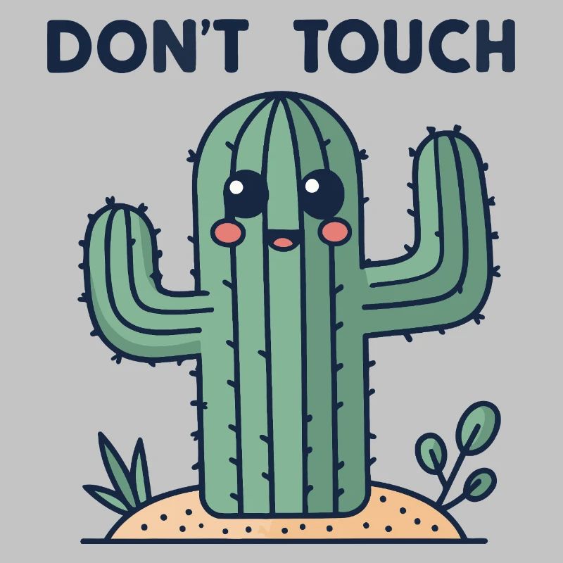 Cactus mignon: interdiction toucher