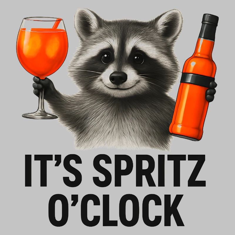 It's Spritz O'Clock Waschbär Party Geschenkidee