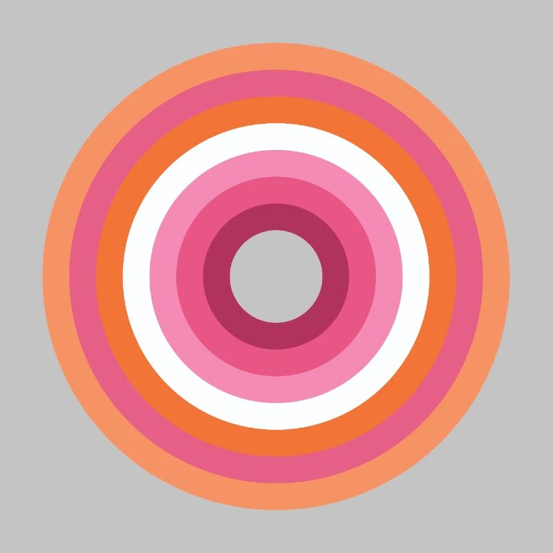 Palette Concentric Ring Lesbienne LGBTQ