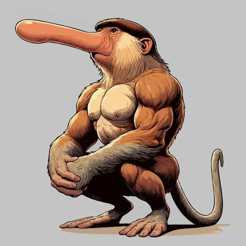 Proboscis monkey tough