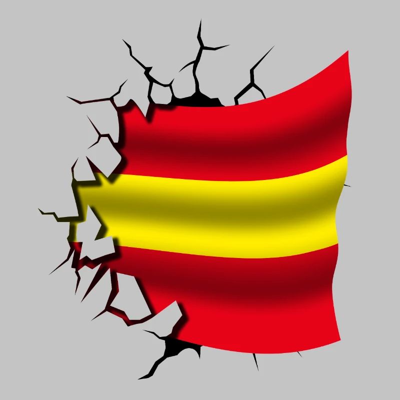 Drapeau de l’Espagne - Espagne - Drapeau Broken Design