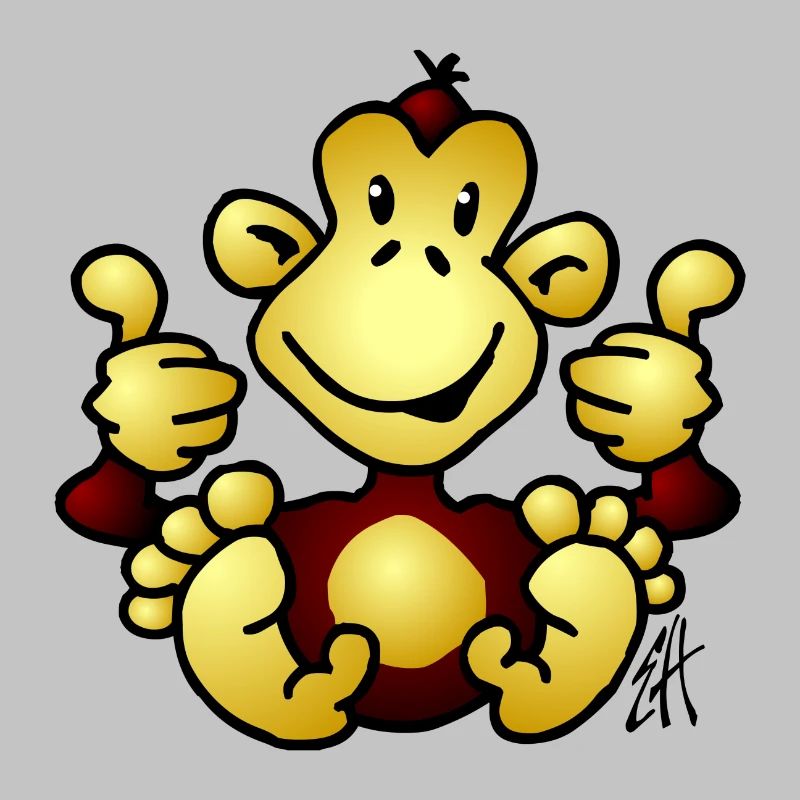 Full Color Monkey Design