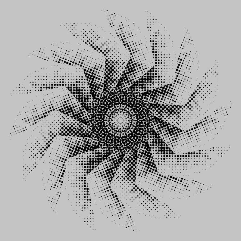 dotted shape gyroscopic polygon pinwheel 16er